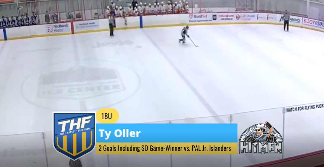 Nj Hitmen S Ty Oller With 2 Goals Including So Tier 1 Hockey